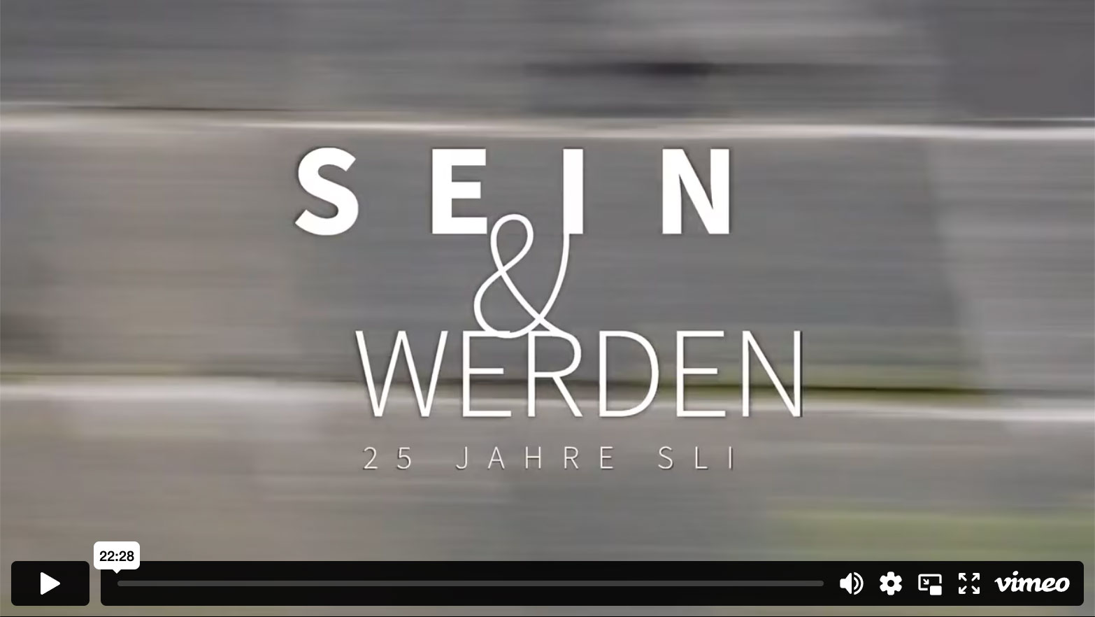 Still vom Film Sein&Werden - 25 Jahre SLI